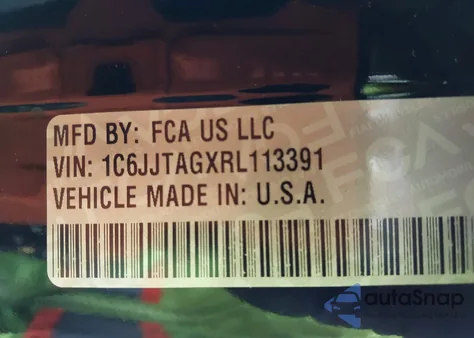 2024 Jeep Gladiator Sport S z USA, uszkodzony, nr VIN 1C6JJTAGXRL113391